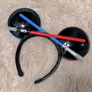 Disney Parks Star Wars Lightsaber Mouse Ears Headband